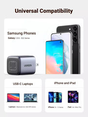 Buy Ugreen 90572 Nexode 45W USB C GaN 2 Ports Wall Charger from Vmart in Pakistan