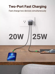 Buy Ugreen 90572 Nexode 45W USB C GaN 2 Ports Wall Charger from Vmart in Pakistan
