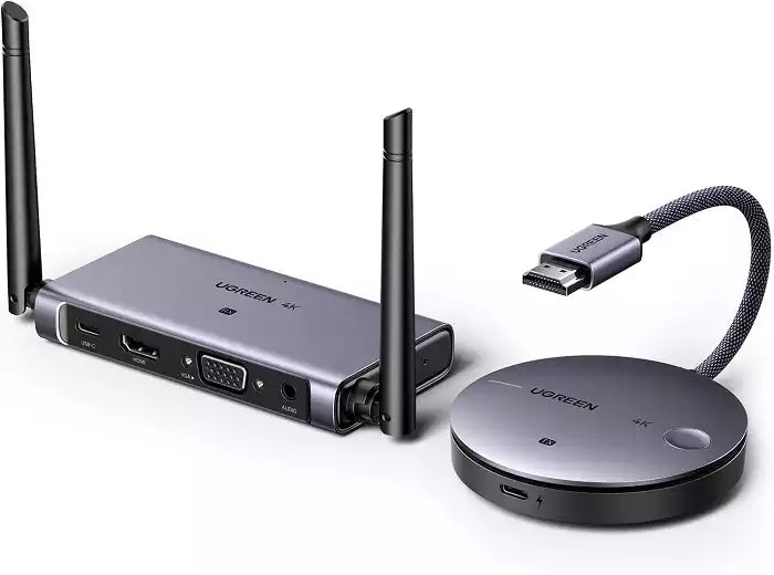 Buy Ugreen 90909A 4K@30Hz Wireless HDMI Transmitter and Receiver from Vmart in Pakistan