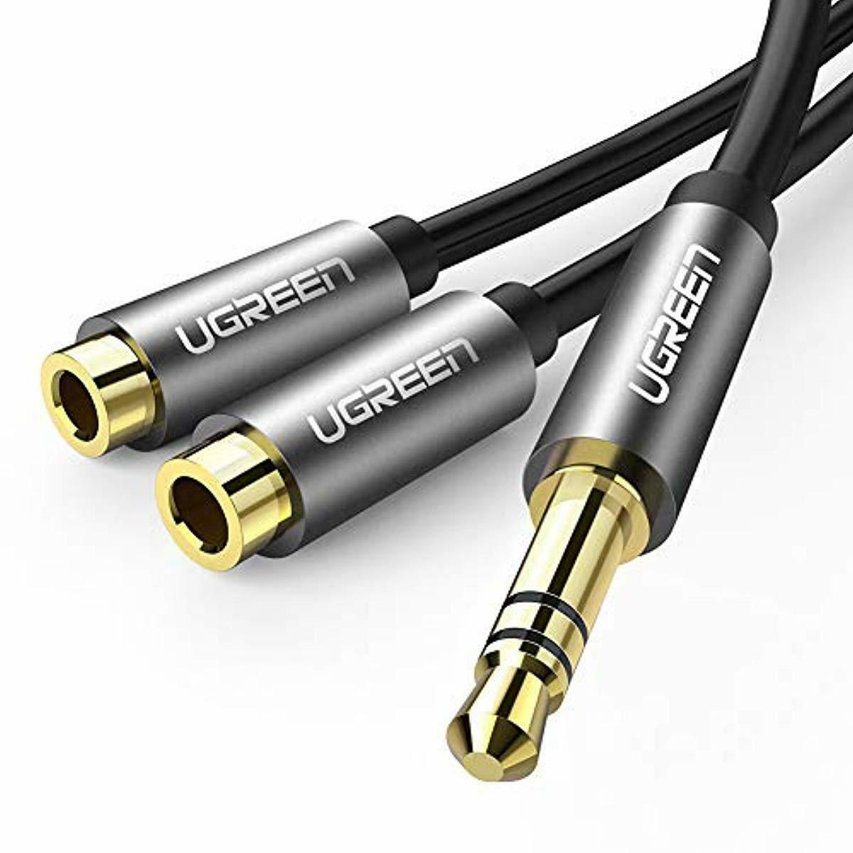 Buy Ugreen 10532 3.5mm Audio Splitter Cable - Black from Vmart in Pakistan