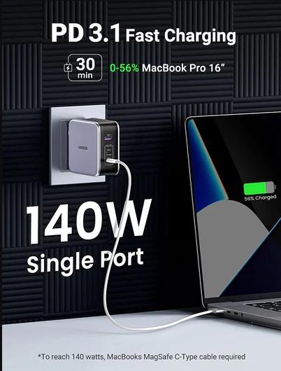 Buy Ugreen 90548 Nexode 140W USB C Wall Charger from Vmart in Pakistan