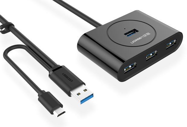 Buy Ugreen 4 Ports USB 3.0 Hub With Type-C USB 3.1 OTG Adapter Converter from Vmart in Pakistan
