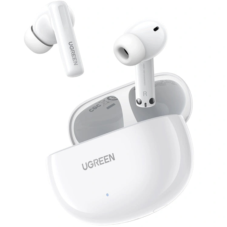 Ugreen 15158 WS200 HiTune T6 Hybrid Active Noise-Cancelling 30Hrs Earbuds White