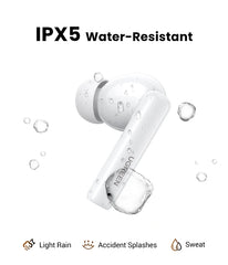 Ugreen 15158 WS200 HiTune T6 Hybrid Active Noise-Cancelling 30Hrs Earbuds White