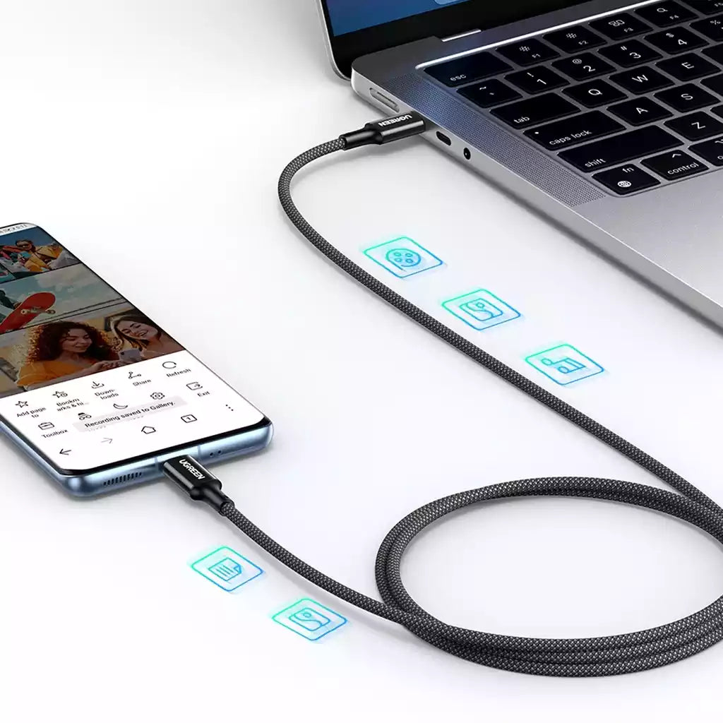 Buy Ugreen 15275 USB-C to USB-C Cable 1m Black from Vmart in Pakistan