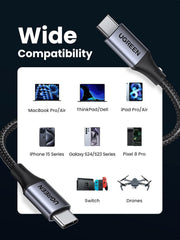 Buy Ugreen 15311 240W USB C to USB C Cable 1m Vmart in Pakistan