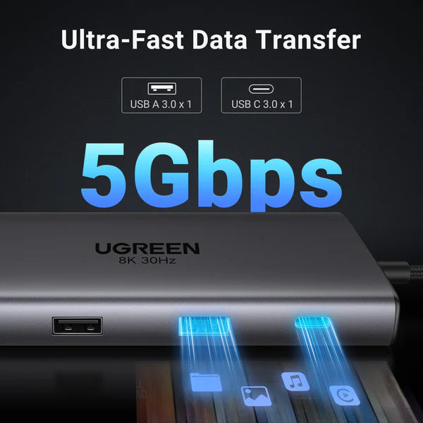 Buy Ugreen 15534 Revodok Pro 210 10 in 1 USB C Hub from Vmart in Pakistan