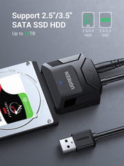 Buy Ugreen 20231 SATA to USB 3.0 Adapter Cable for 3.5 2.5" SSD/HDD from Vmart in Pakistan