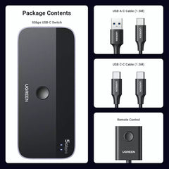 Buy Ugreen 25098 USB-C Sharing Switch 2 in 4 Out from Vmart in Pakistan