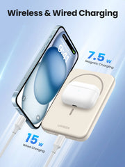 Ugreen 25207 PB560 Wireless Magnetic 5000mAh Power Bank White