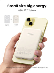 Ugreen 25207 PB560 Wireless Magnetic 5000mAh Power Bank White