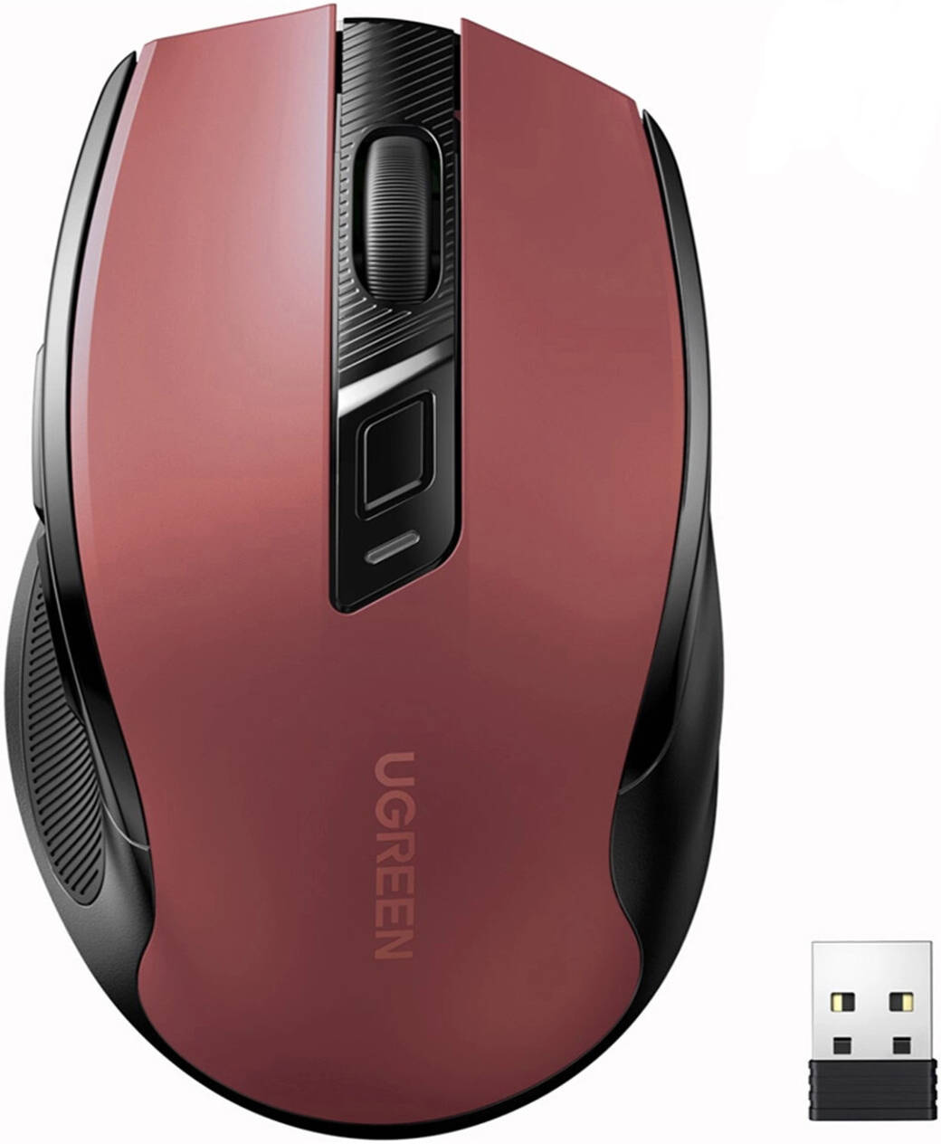 Buy Ugreen 25752 Wireless Ergonomic Silent Click Mouse Red from Vmart in Pakistan