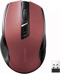 Buy Ugreen 25752 Wireless Ergonomic Silent Click Mouse Red from Vmart in Pakistan