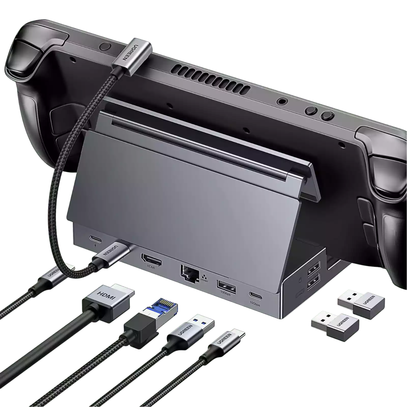 Buy Ugreen 25869 9 in 1 Steam Deck Docking Station (4K@60Hz PD 100W) Vmart in Pakistan