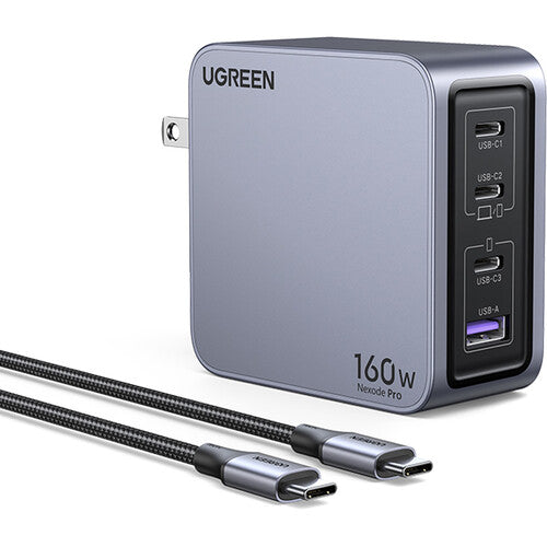 Buy Ugreen 25876 Nexode Pro 160W 4-Port GaN USB-C/USB-A Charger Vmart in Pakistan