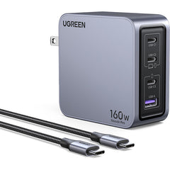 Buy Ugreen 25876 Nexode Pro 160W 4-Port GaN USB-C/USB-A Charger Vmart in Pakistan