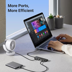 Buy Ugreen 25946 4 Ports USB A 3.0 Hub Black 0.6m from Vmart in Pakistan