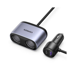 Buy Ugreen 30886 With 2 Extended Sockets USB A + USB Type C Car Charger from Vmart in Pakistan