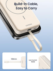 Buy Ugreen 35341 MagSafe Power Bank 10000mAh with Built-in USB-C Cable from Vmart in Pakistan