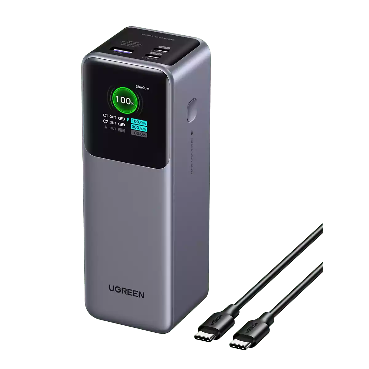 Buy Ugreen 35525B 25000mAh 200W Nexode Smart Display Power Bank from Vmart in Pakistan