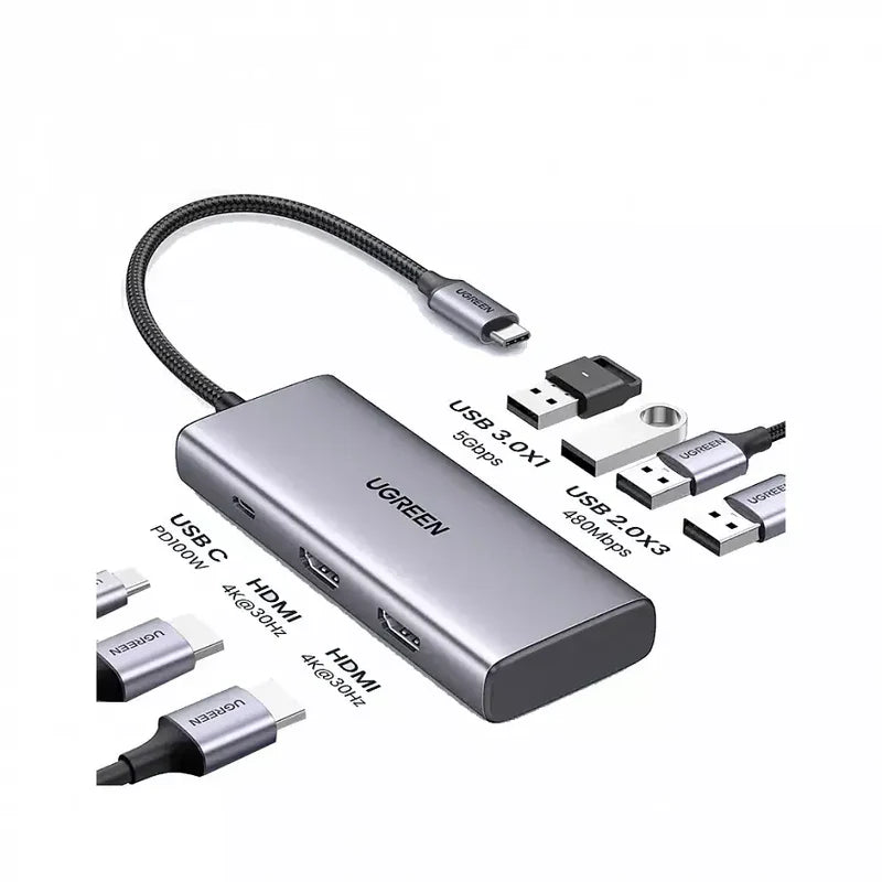 Buy Ugreen 35897 7 In 1 Usb C Multifunctional Hub from Vmart in Pakistan