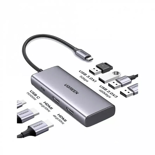 Buy Ugreen 35897 7 In 1 Usb C Multifunctional Hub from Vmart in Pakistan