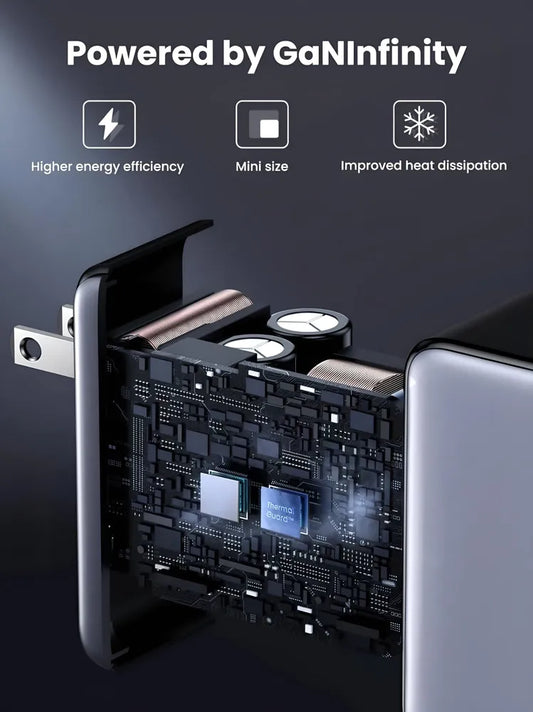 Buy Ugreen 35965 X569 Nexode 140W 4-Port 3USB-C 1USB-A GaN Charger from Vmart in Pakistan