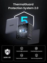 Buy Ugreen 35965 X569 Nexode 140W 4-Port 3USB-C 1USB-A GaN Charger from Vmart in Pakistan