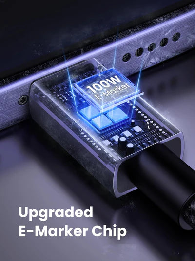 Buy Ugreen 45064 100W Type-C to Type-C PD Fast Charging Nylon Braided Cable 2m from Vmart in Pakistan