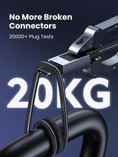 Buy Ugreen 45064 100W Type-C to Type-C PD Fast Charging Nylon Braided Cable 2m from Vmart in Pakistan