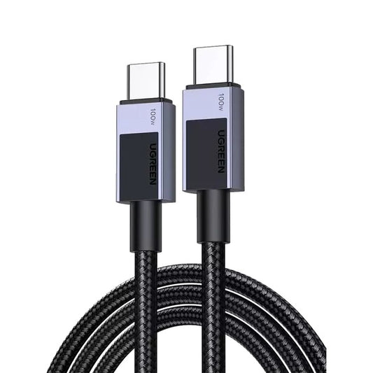 Buy Ugreen 45064 100W Type-C to Type-C PD Fast Charging Nylon Braided Cable 2m from Vmart in Pakistan