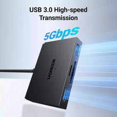 Buy Ugreen 45167 USB-C 4 In 1 Card Reader With 2X USB3.0 + 1X SD/TF from Vmart in Pakistan