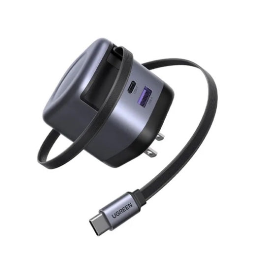 Buy Ugreen 45865 45W GaN Charger with Retractable USB-C Cable Vmart in Pakistan
