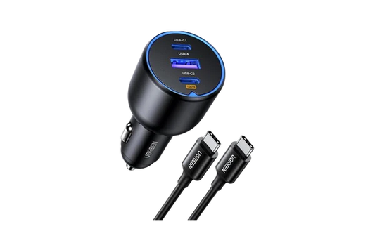Buy Ugreen 55511 130W 3-Port Fast Car Charger with 100W Cable from Vmart in Pakistan