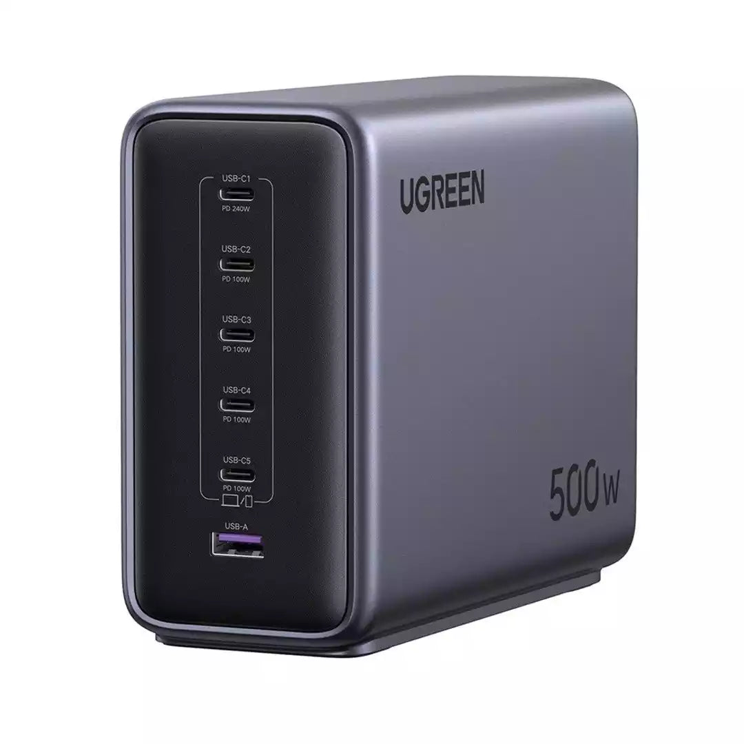 Buy Ugreen 55547 Nexode 500W 6 Ports USB-C & USB-A GaN Fast Charging Station from Vmart in Pakistan
