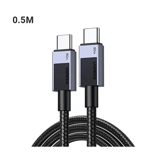 Buy Ugreen 55764 3A USB-C to USB-C PD Fast Charging Braided Cable 0.5m Vmart in Pakistan