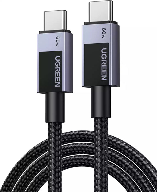 Buy Ugreen 55775 60W USB C to USB C PD Fast Charging Cable 2m from Vmart in Pakistan