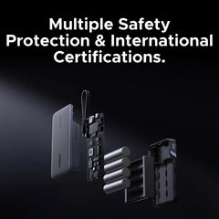 Buy Ugreen 55996 20000mAh 67W Power Bank with Built-in Type C Cable Vmart in Pakistan