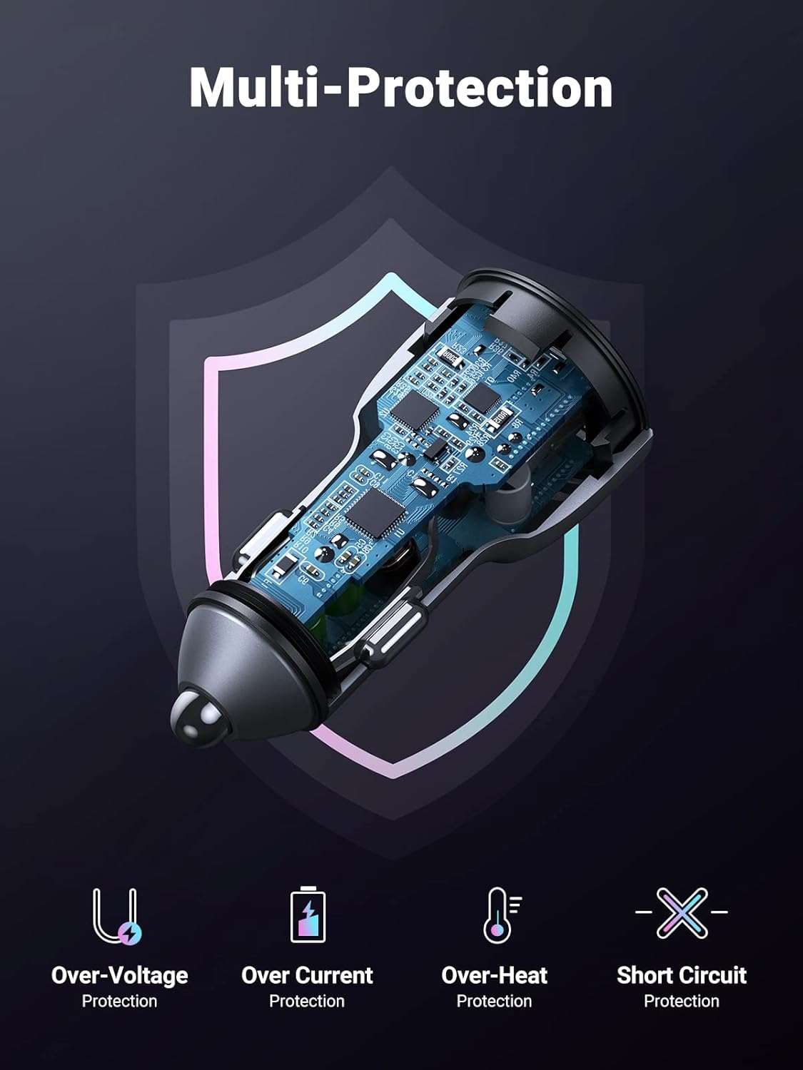 Buy Ugreen 60980 52.5W USB C Car Charger from Vmart in Pakistan