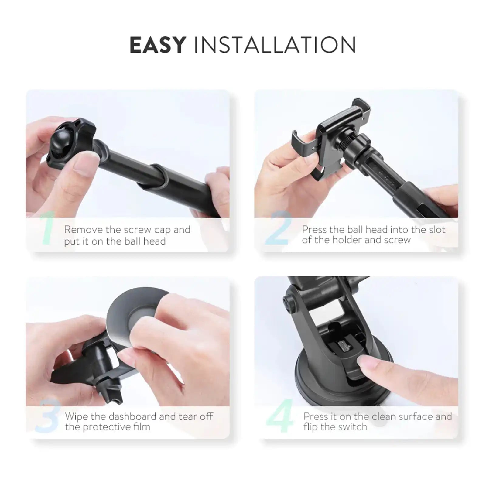 Buy Ugreen 60990 Gravity Phone Holder with Suction Cup Black from Vmart in Pakistan