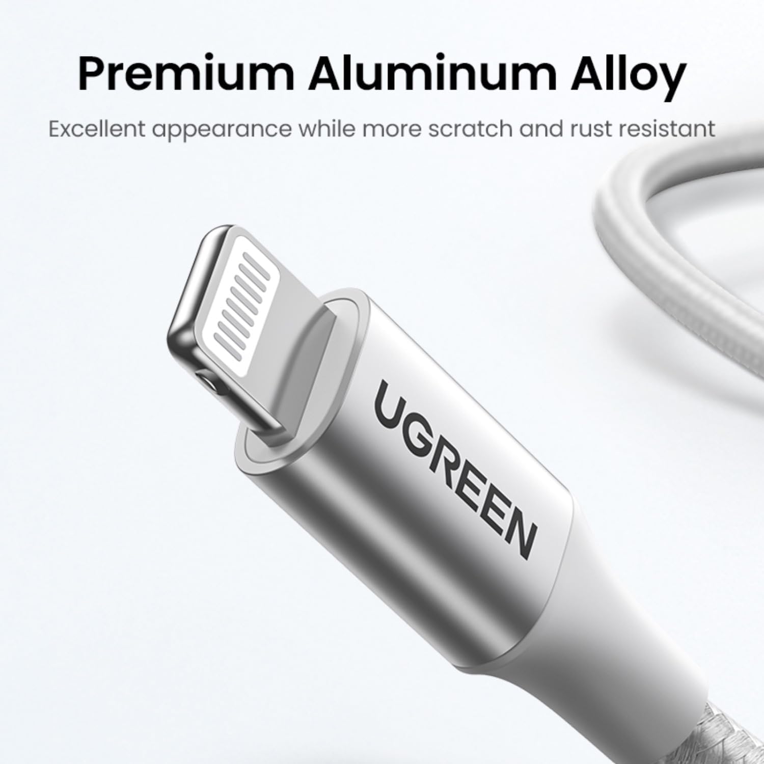 Buy Ugreen 70525 USB C to Lightning MFI Cable 3A PD Fast Charging 2m Vmart in Pakistan