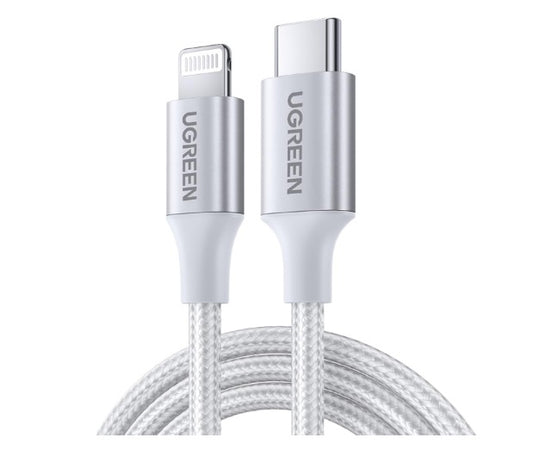 Buy Ugreen 70525 USB C to Lightning MFI Cable 3A PD Fast Charging 2m Vmart in Pakistan