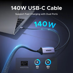 Buy Ugreen 75733 140W 2-in-1 Type-C to Dual Type-C 5A Max PD Charging Cable 2m from Vmart in Pakistan