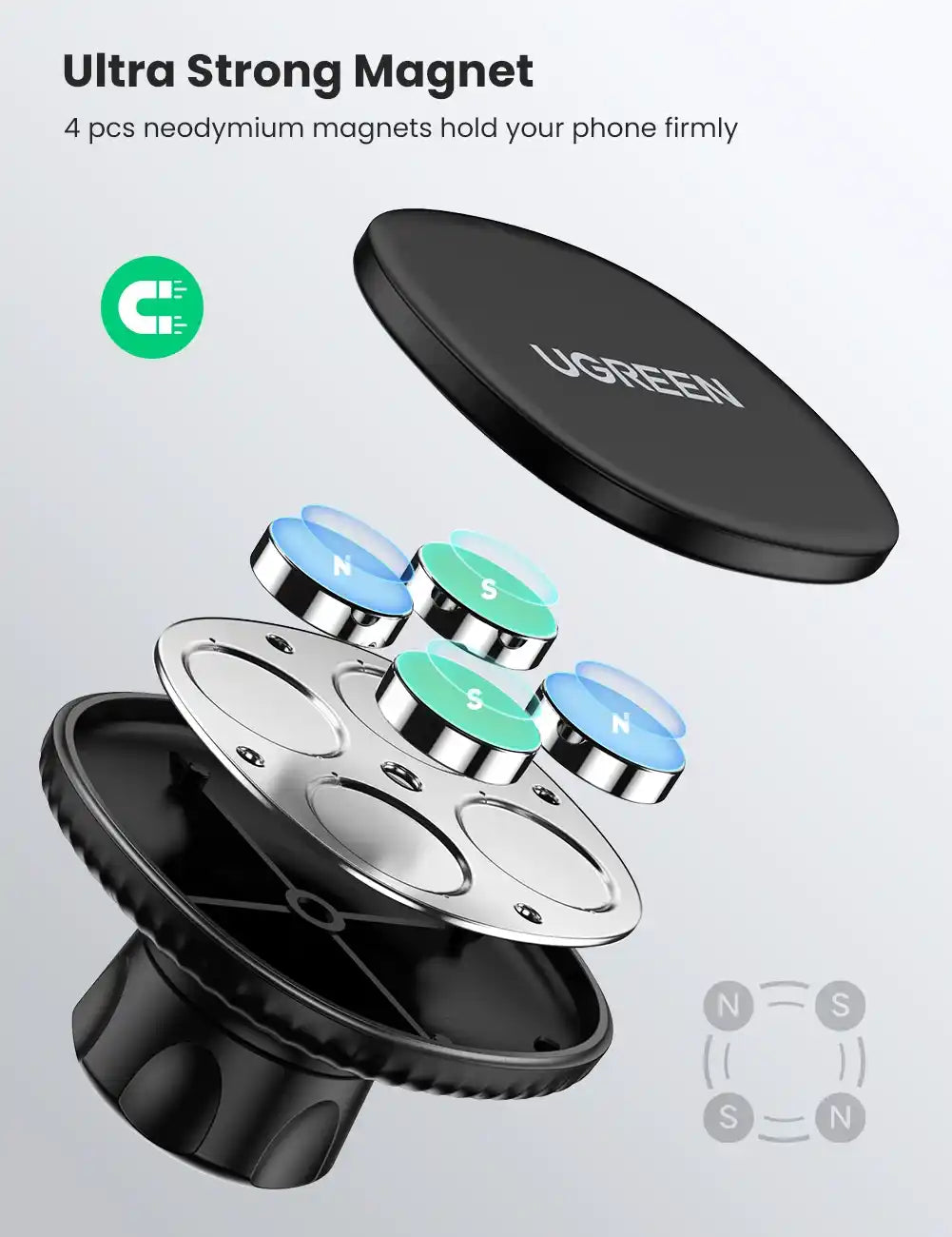 Buy Ugreen 80785 Magnetic Phone Car Holder Vmart in Pakistan