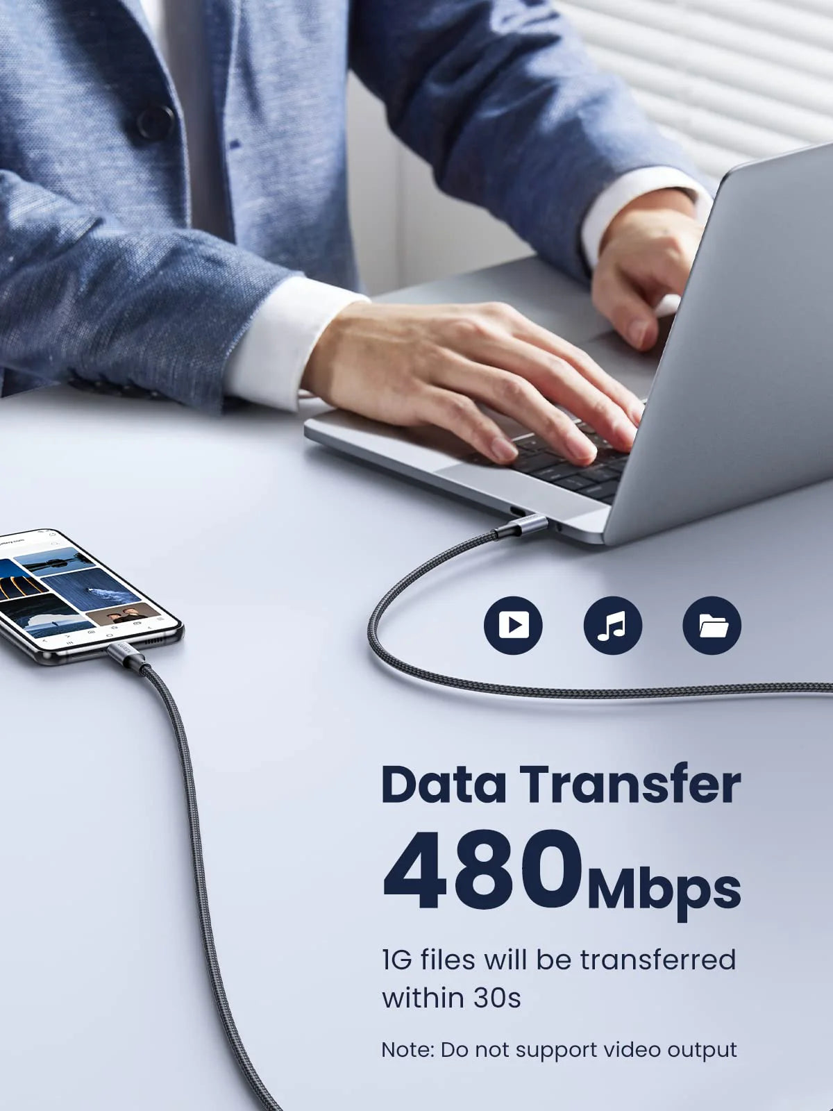 Buy Ugreen 90120 USB C to C Data Cable 3m from Vmart in Pakistan