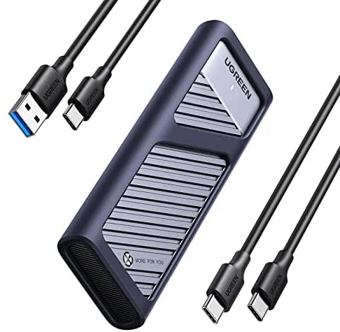 Buy Ugreen 90408 10Gbps M.2 NVMe SATA SSD Hard Drive Enclosure With 2 Cables from Vmart in Pakistan