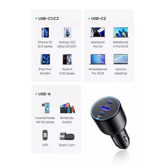 Buy Ugreen 90413 130W USB-C Car Charger Black from Vmart in Pakistan