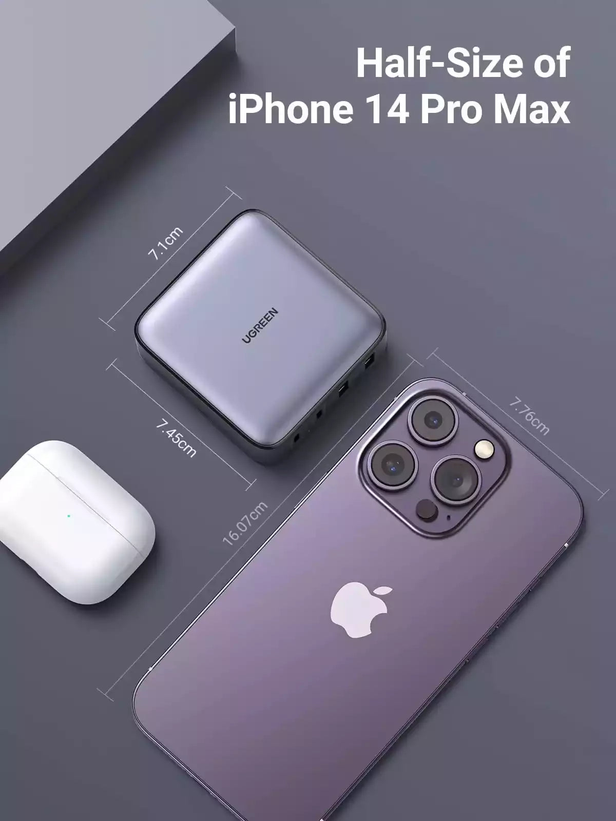 Buy Ugreen 90747 Nexode 65W USB C GaN Table Charger from Vmart in Pakistan