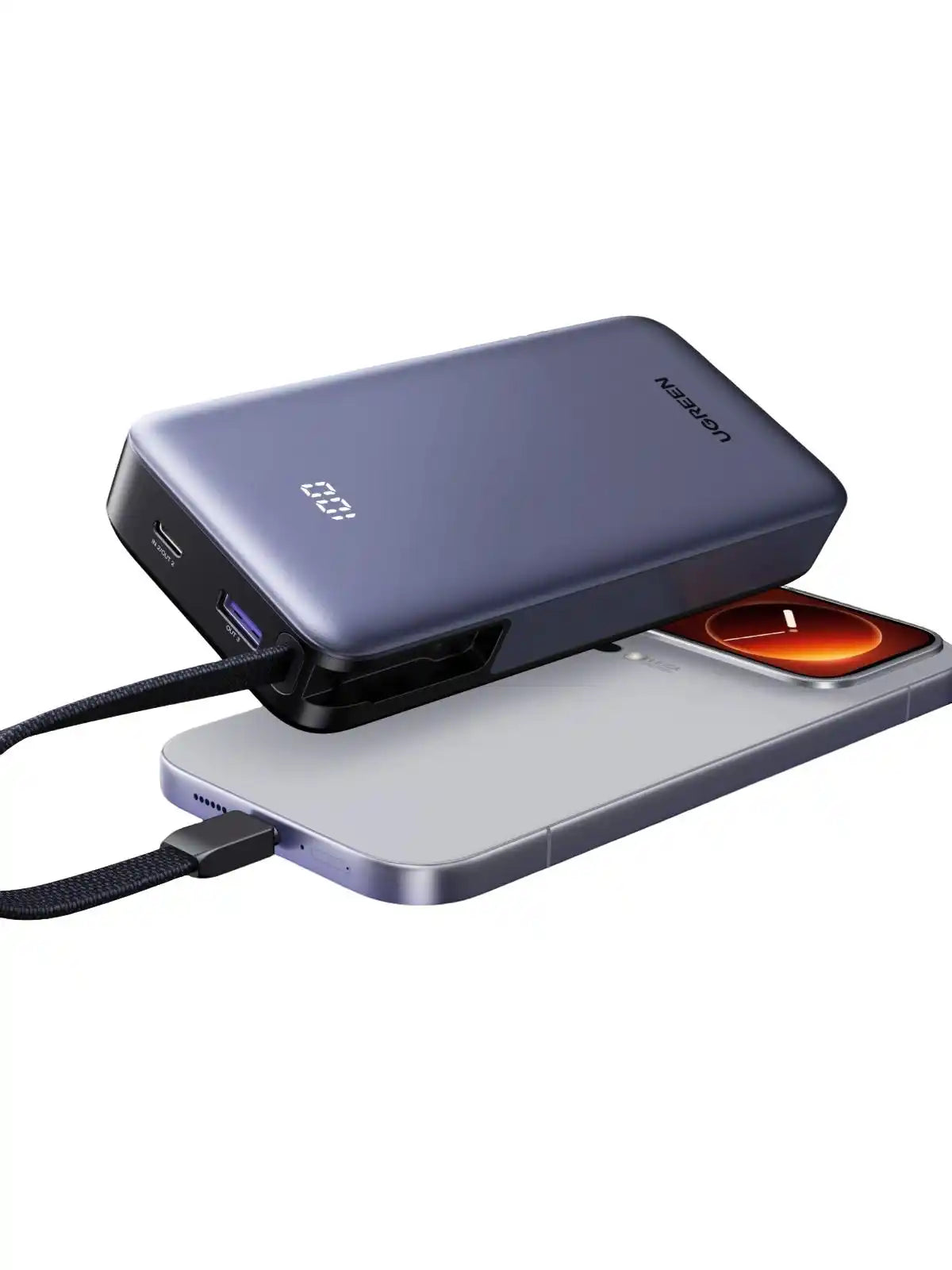 Buy Ugreen 95178 Nexode 20000mAh 55W Fast Charging Power Bank with Built-in USB-C Cable from Vmart in Pakistan