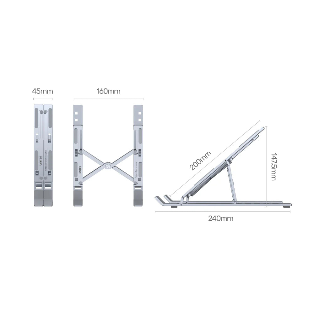Buy Unitek OT155SL Mechanical Foldable Laptop Stand from Vmart in Pakistan